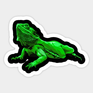 Iguanas Bearded Dragon Reptile Lizard Sticker